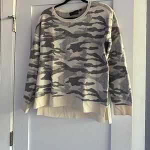 Camo Merino Wool/Cashmere Sweater (Large)